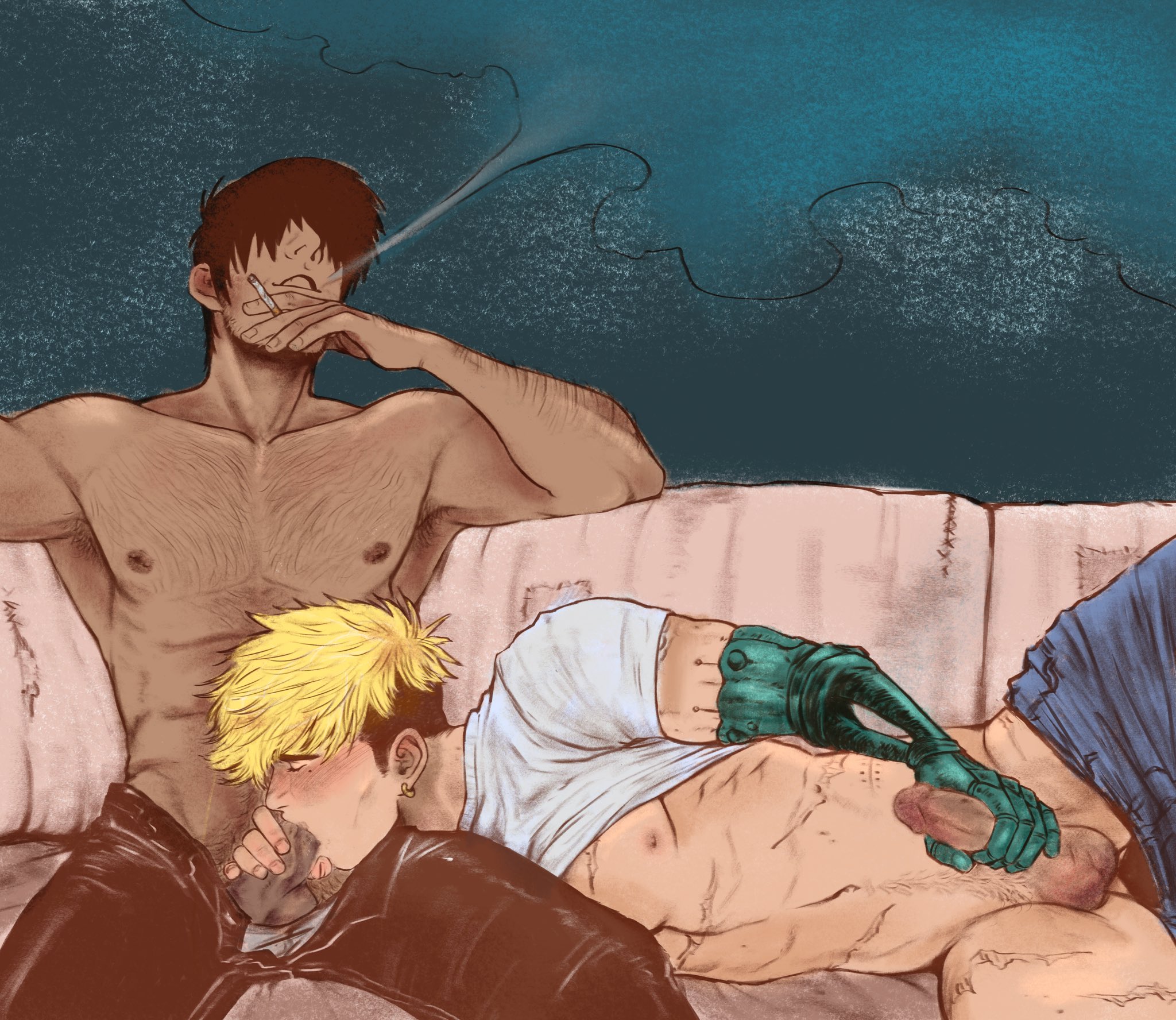 Nicholas D Wolfwood (Trigun) Rule 34 Image