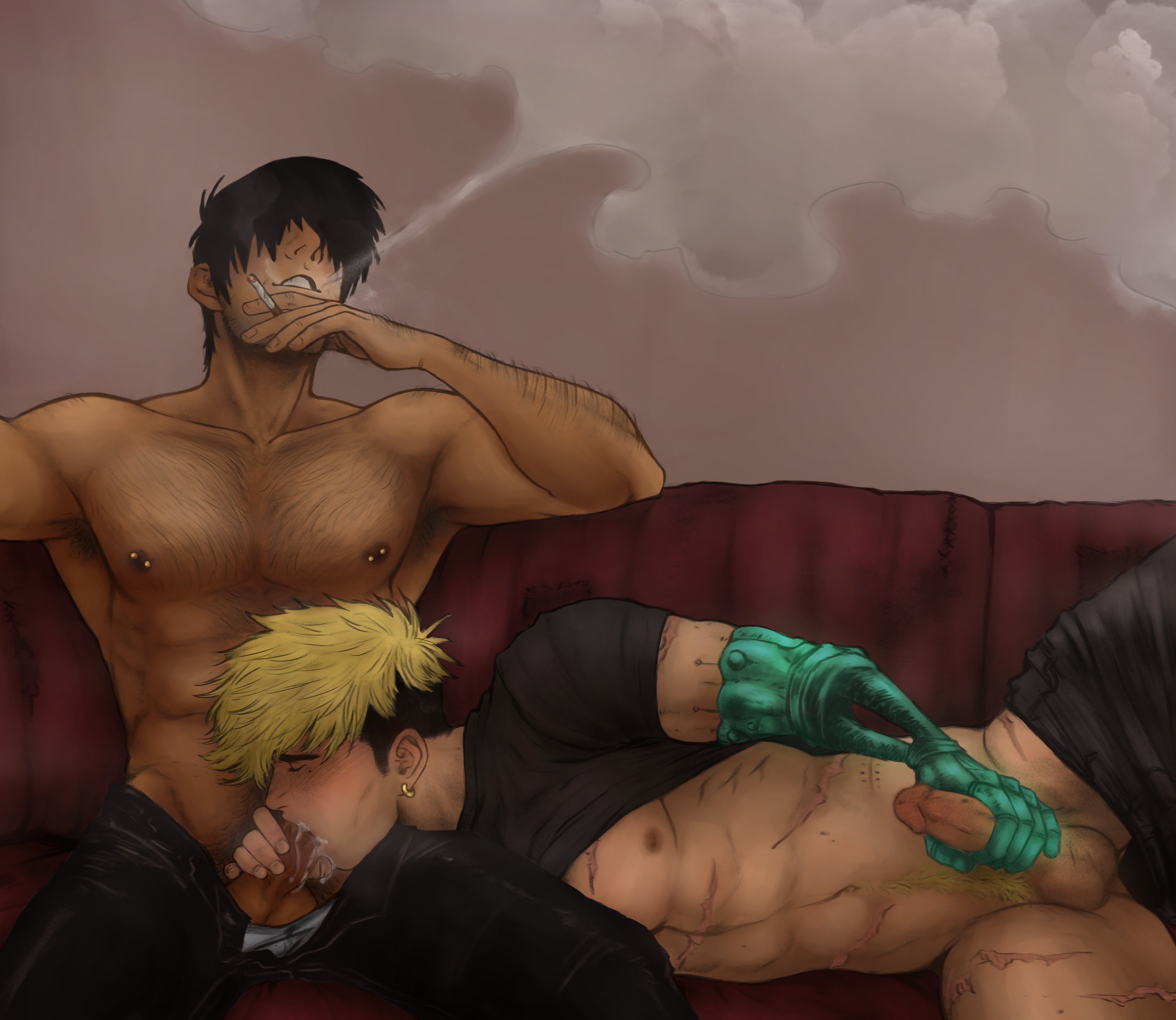 Nicholas D Wolfwood (Trigun) Rule 34 Image