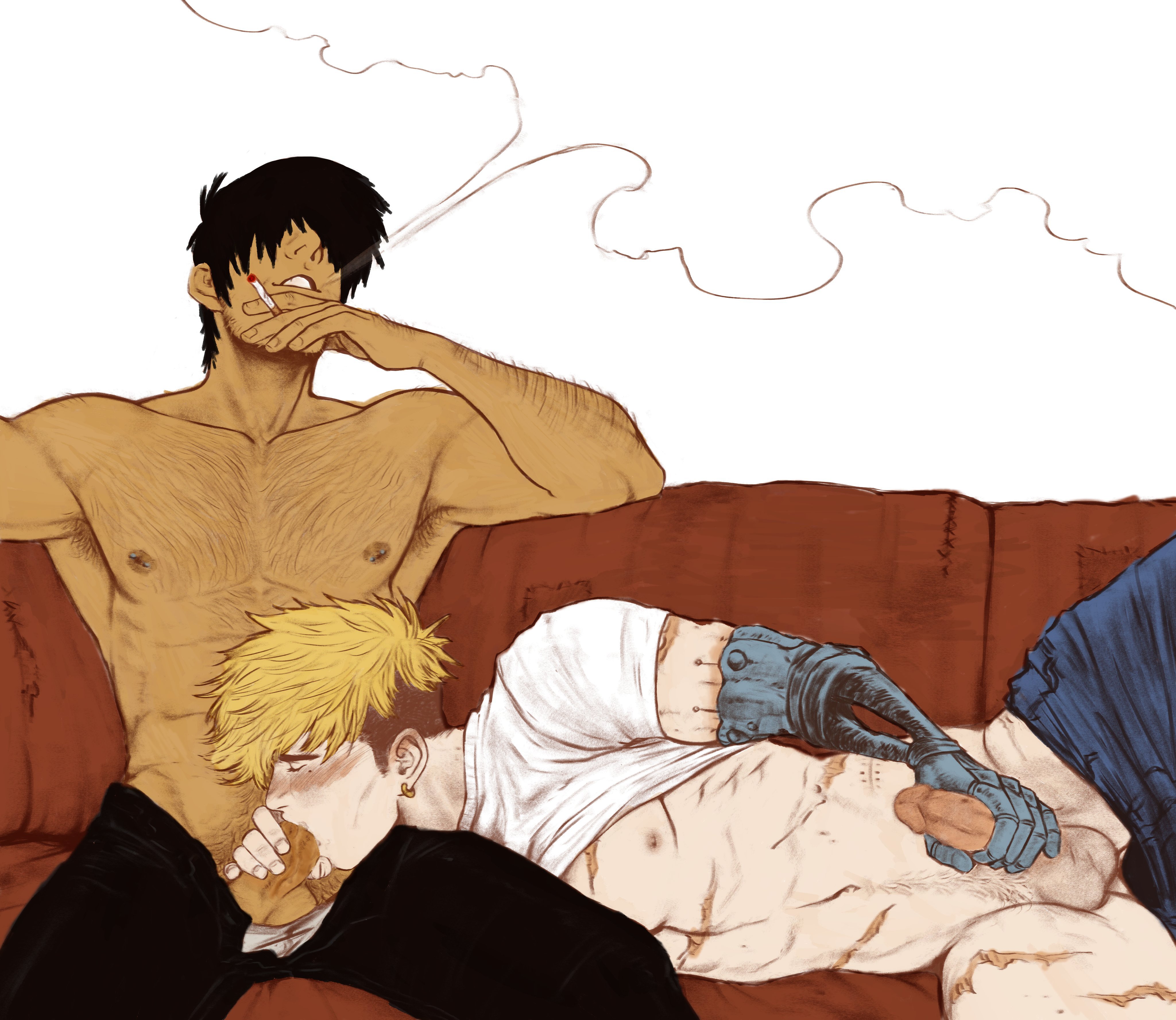 Nicholas D Wolfwood (Trigun) Rule 34 Image