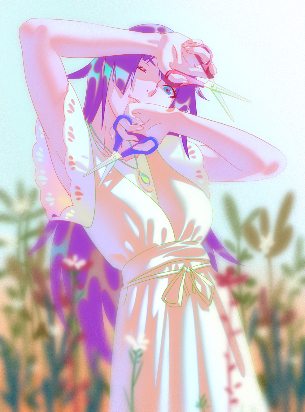Senjougahara Hitagi (Bakemonogatari) Rule 34 Image