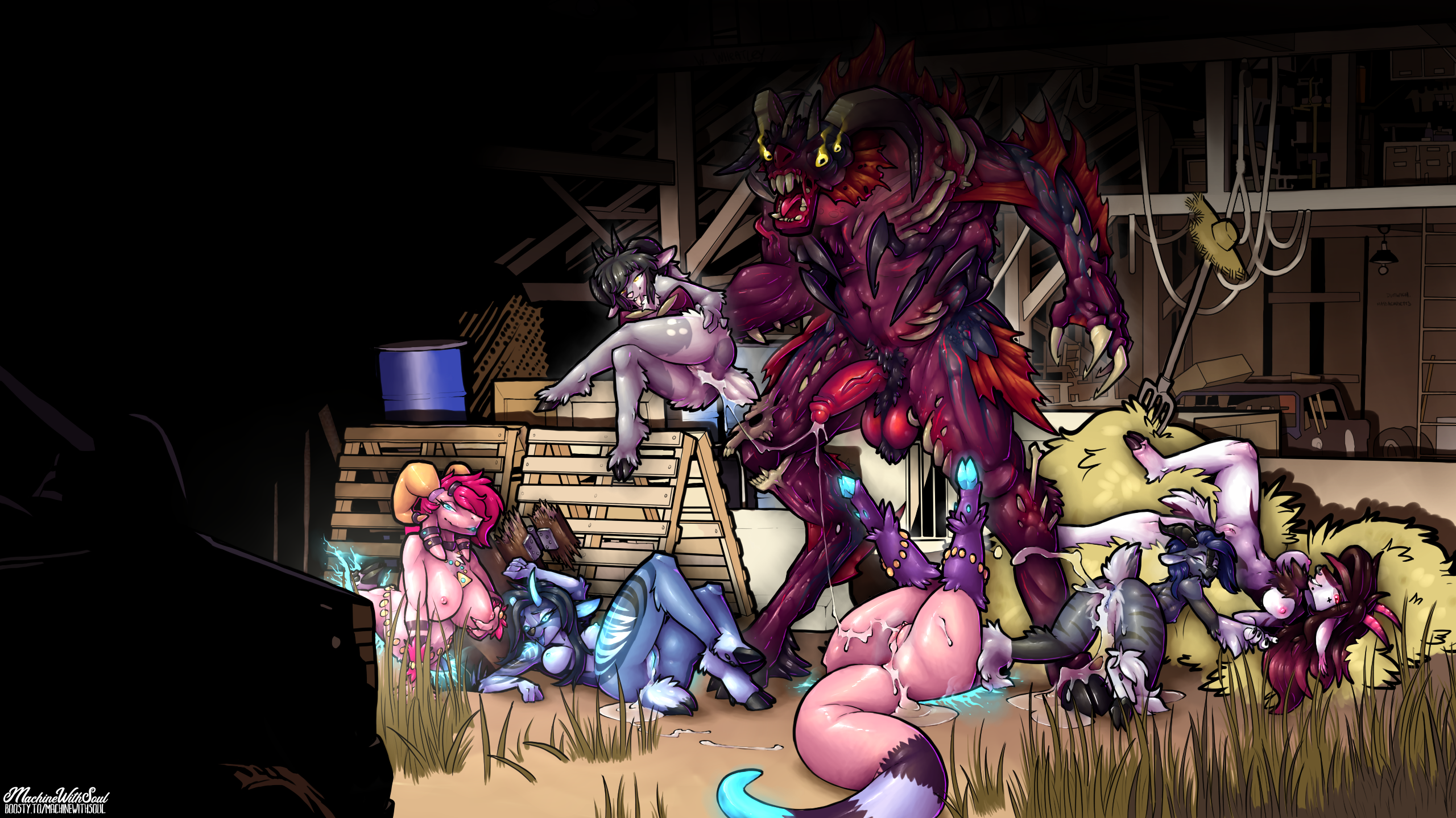 Original Characters (Annie And The Mirror Goat) Rule 34 Image