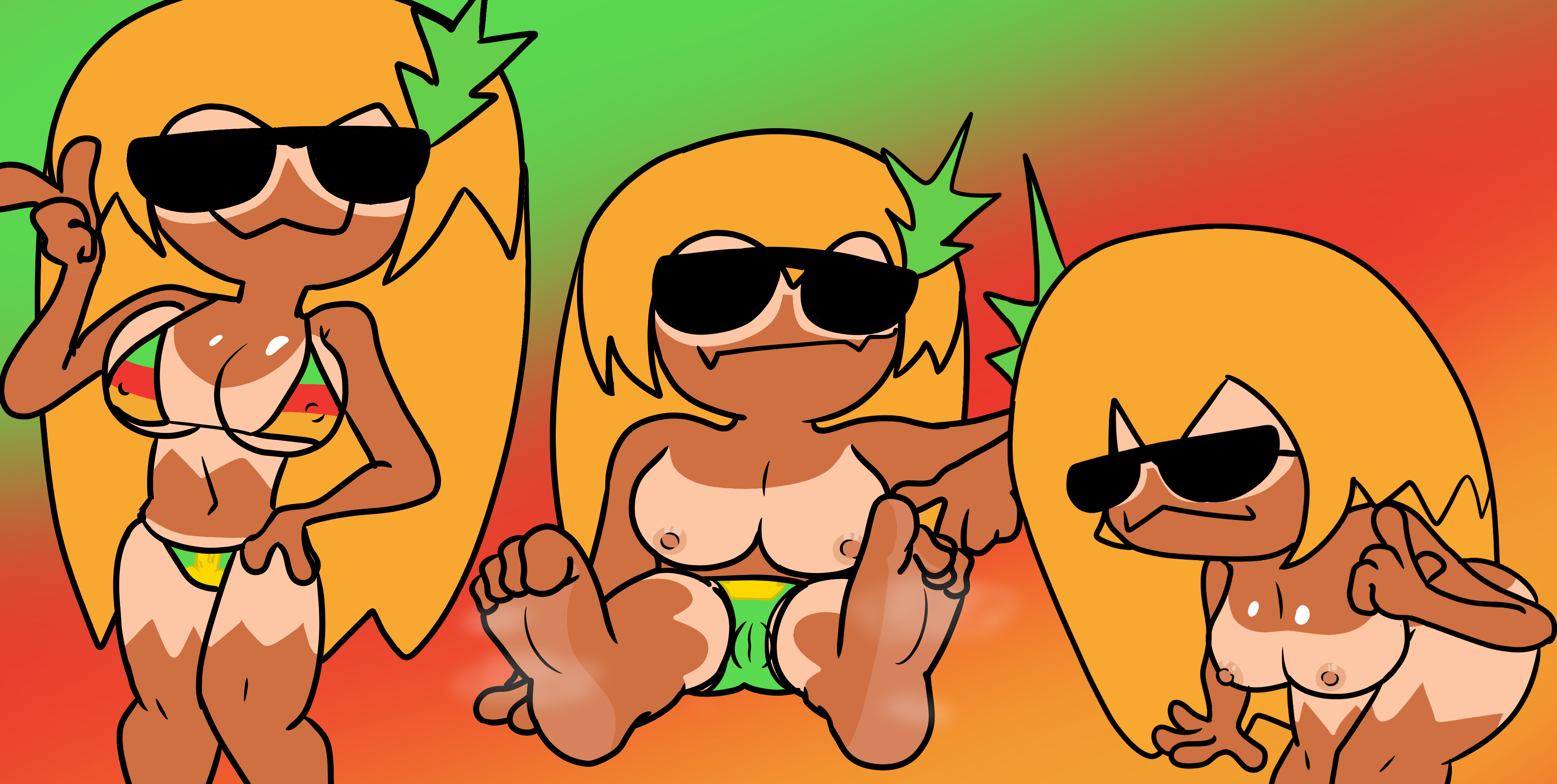 Pineapple Toppin (Pizza Tower) Rule 34 Image