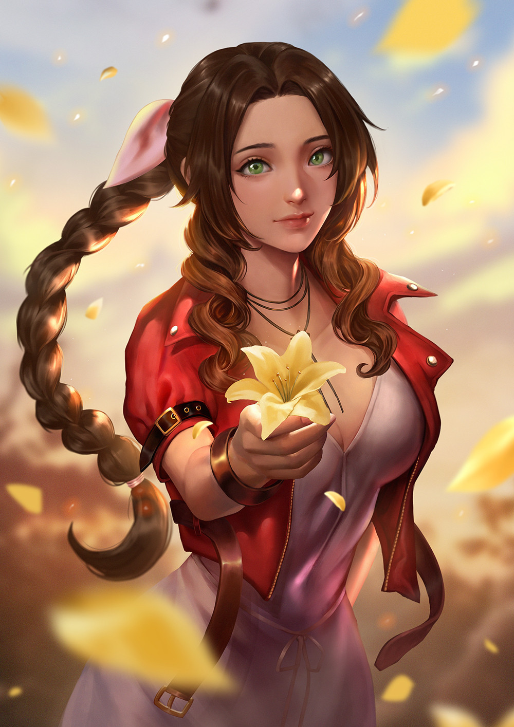 Aerith Gainsborough (Final Fantasy) Rule 34 Image
