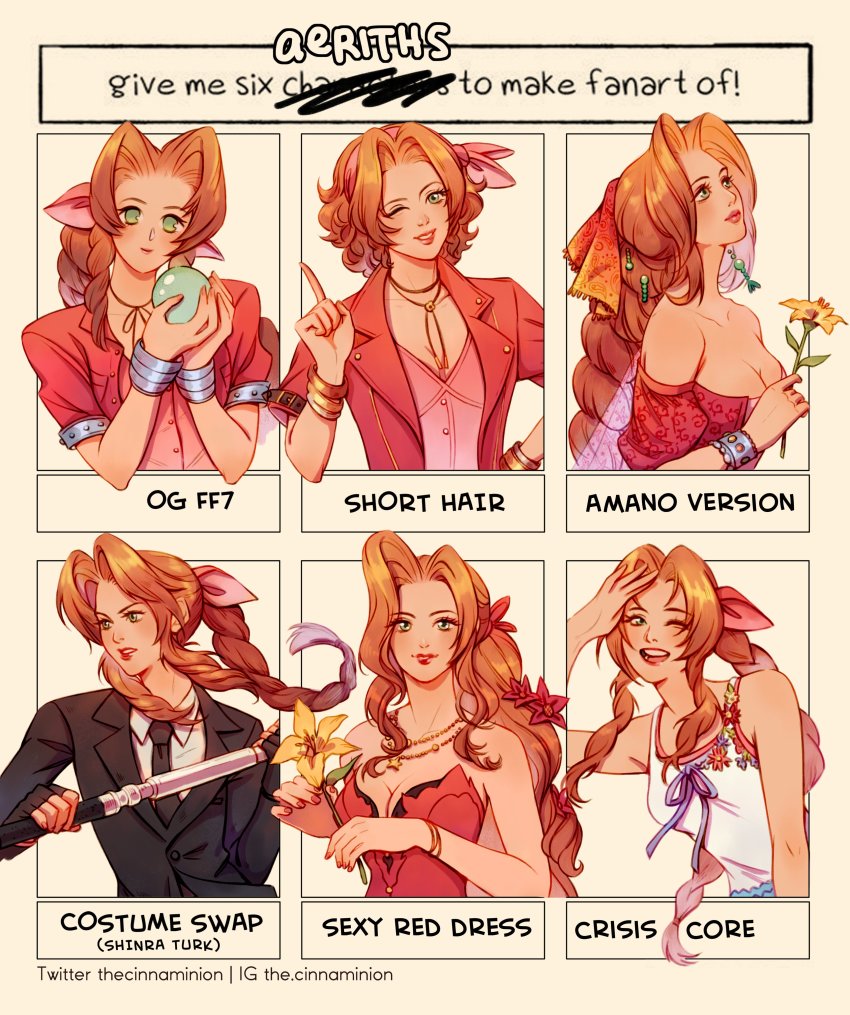 Aerith Gainsborough (Final Fantasy) Rule 34 Image