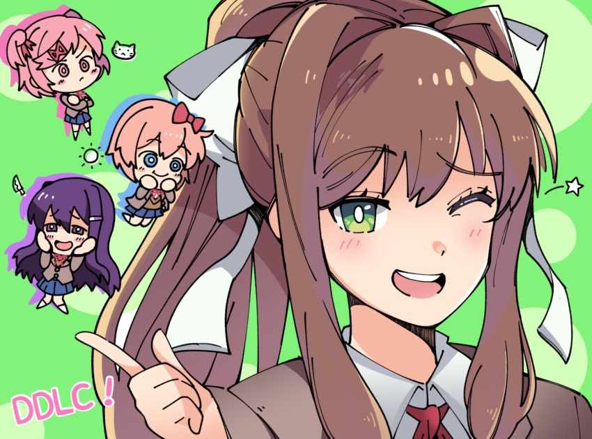 Monika (Doki Doki Literature Club) Rule 34 Image