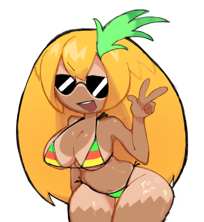 Pineapple Toppin (Pizza Tower) Rule 34 Image