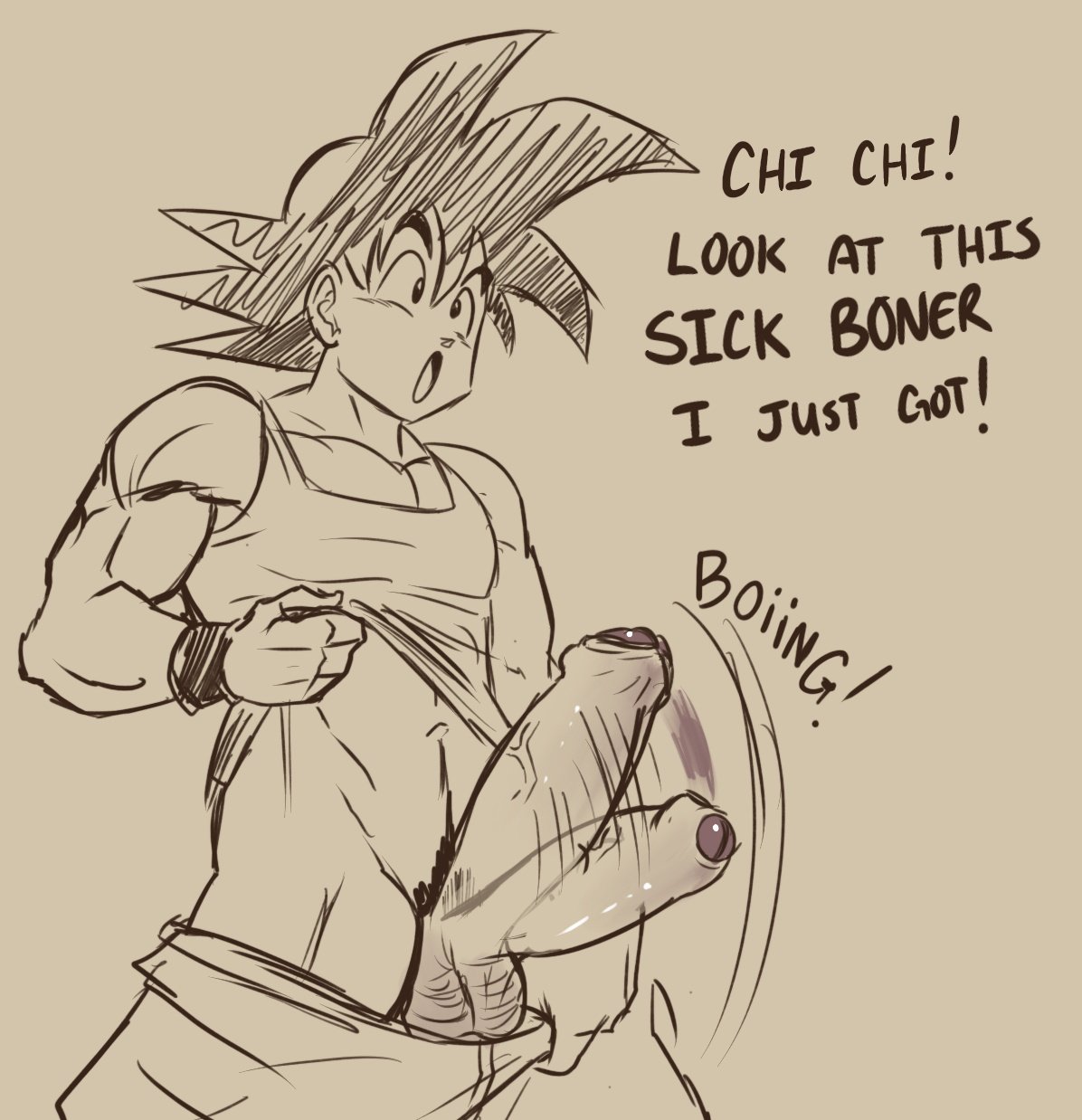 Son Goku (Dragon Ball) Rule 34 Image
