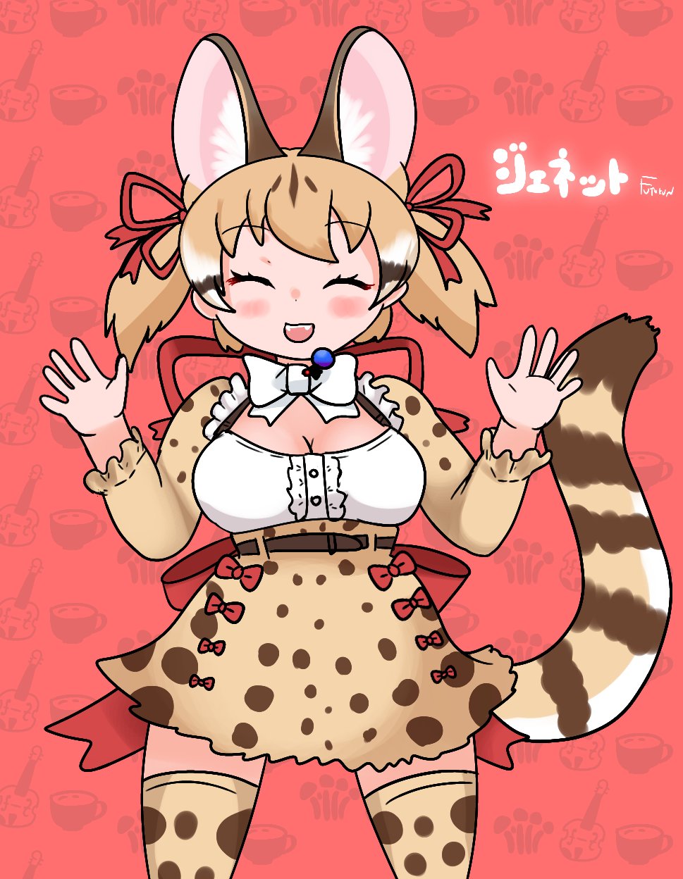 Large-Spotted Genet (Kemono Friends) Rule 34 Image