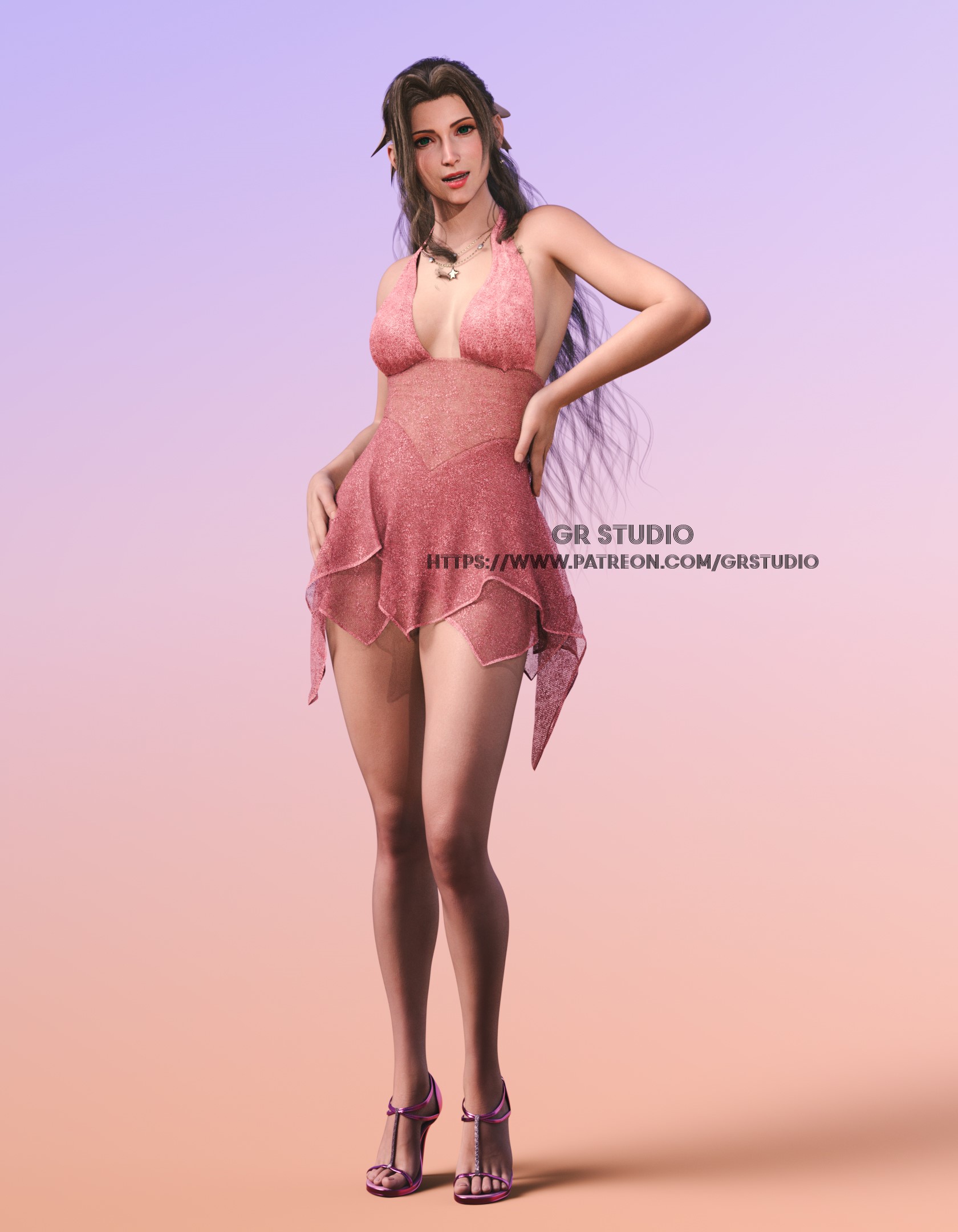 Aerith Gainsborough (Final Fantasy) Rule 34 Image