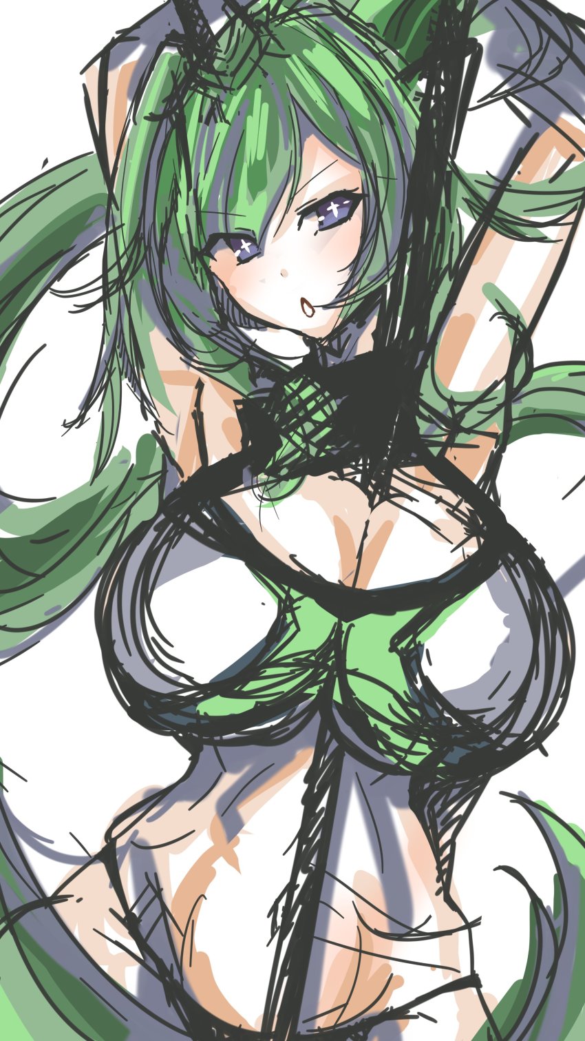 Green Heart (Neptunia) Rule 34 Image