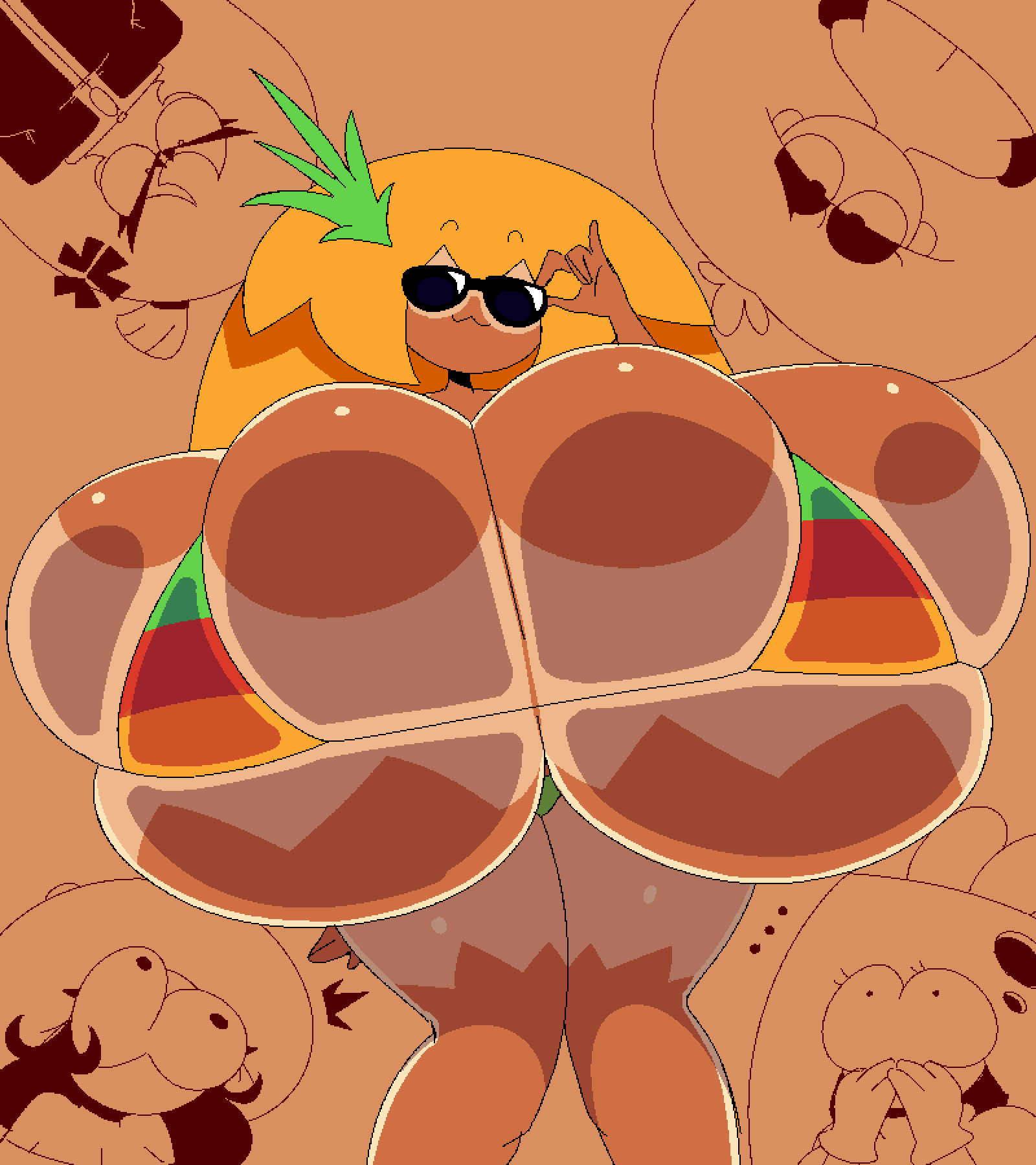 Cheese Toppin (Pizza Tower) Rule 34 Image