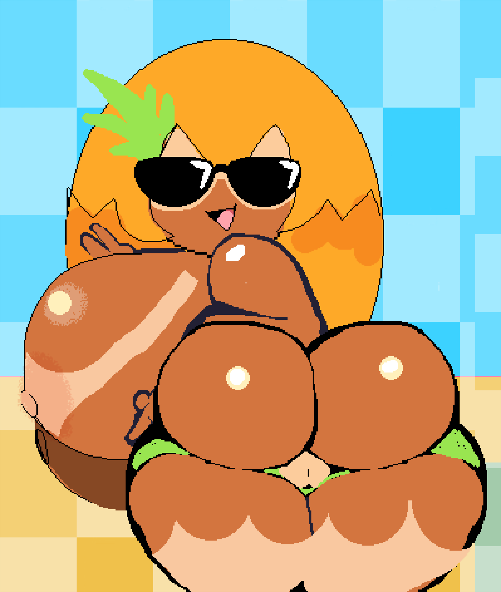 Pineapple Toppin (Pizza Tower) Rule 34 Image