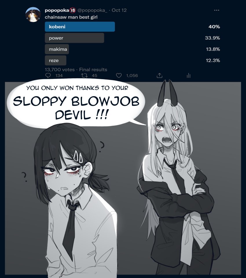 Higashiyama Kobeni (Chainsaw Man) Rule 34 Image