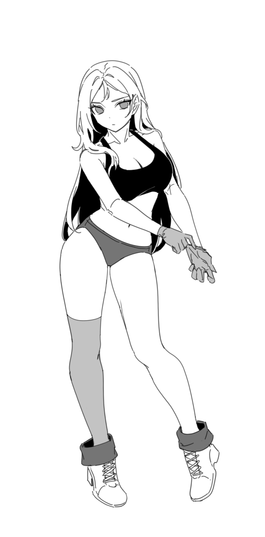 Adjusting Clothes Rule 34 Image