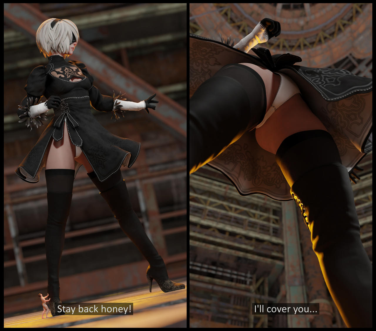 Yorha 2b (Nier) Rule 34 Image