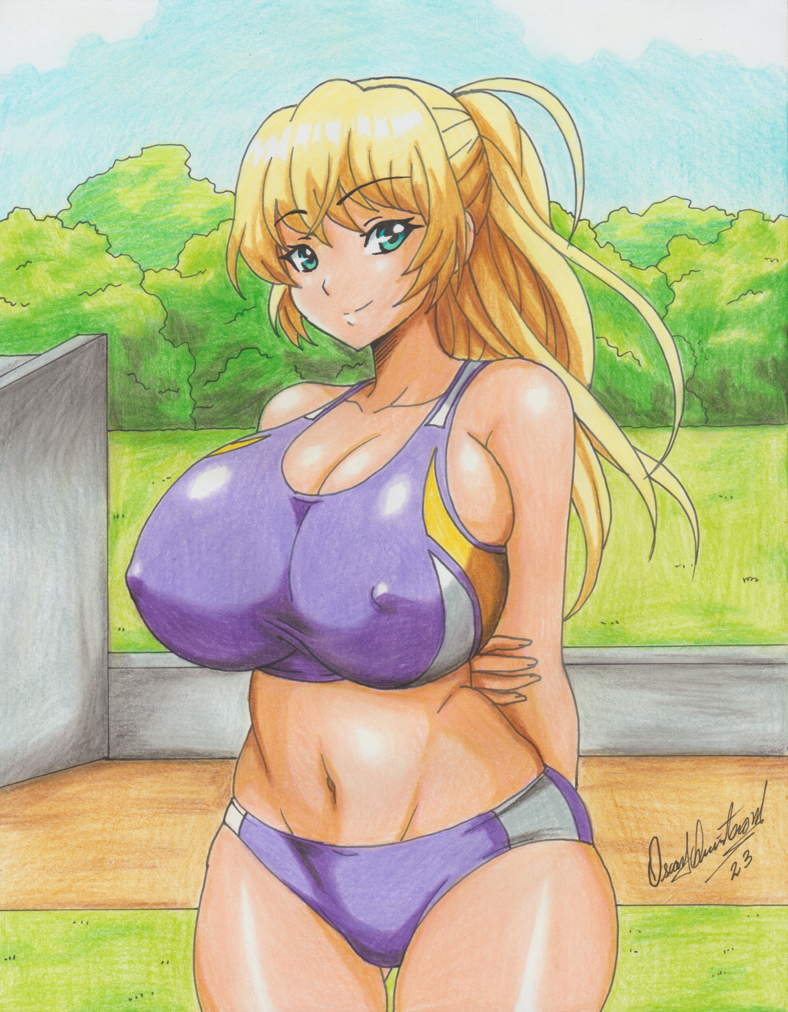 Mia Stewartson (Rikujoubu Joshi Wa Ore No Nama Onaho!!! The Animation) Rule 34 Image