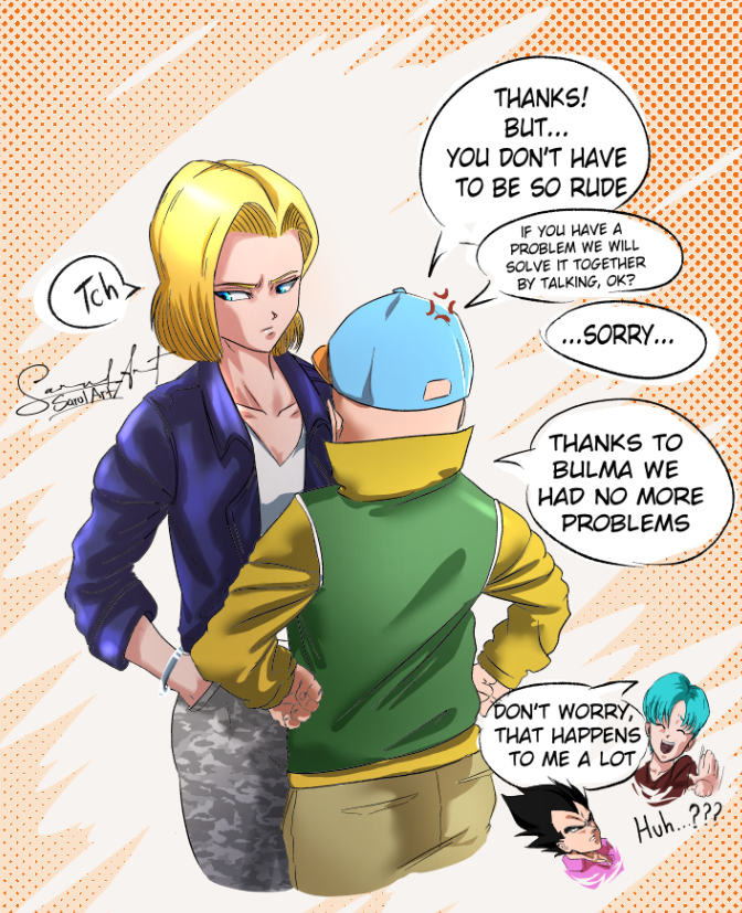 Android 18 (Dragon Ball) Rule 34 Image