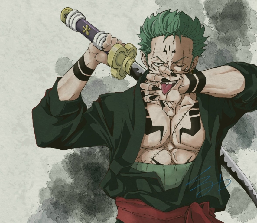 Roronoa Zoro (One Piece) Rule 34 Image