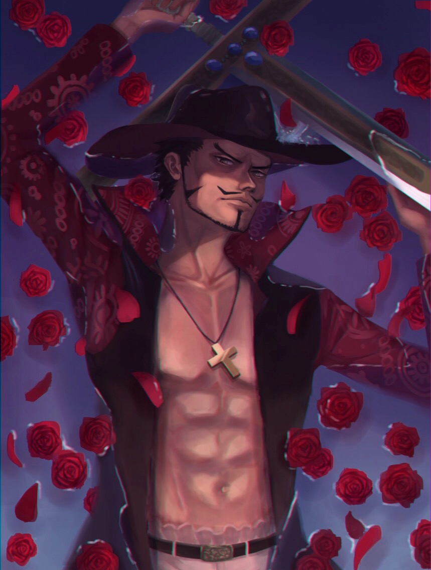 Dracule Mihawk (One Piece) Rule 34 Image