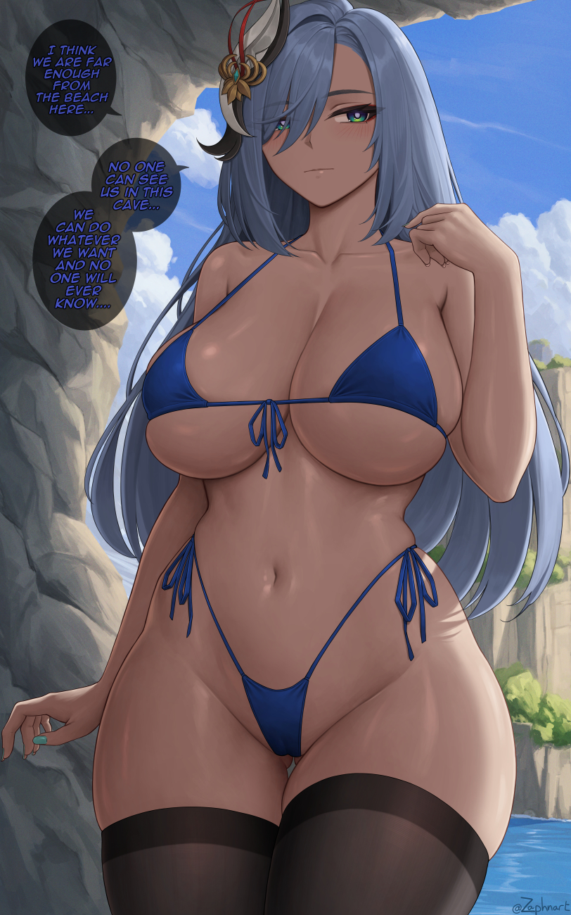 Shenhe (Genshin Impact) Rule 34 Image