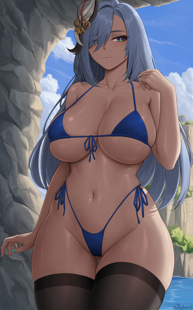 Shenhe (Genshin Impact) Rule 34 Image