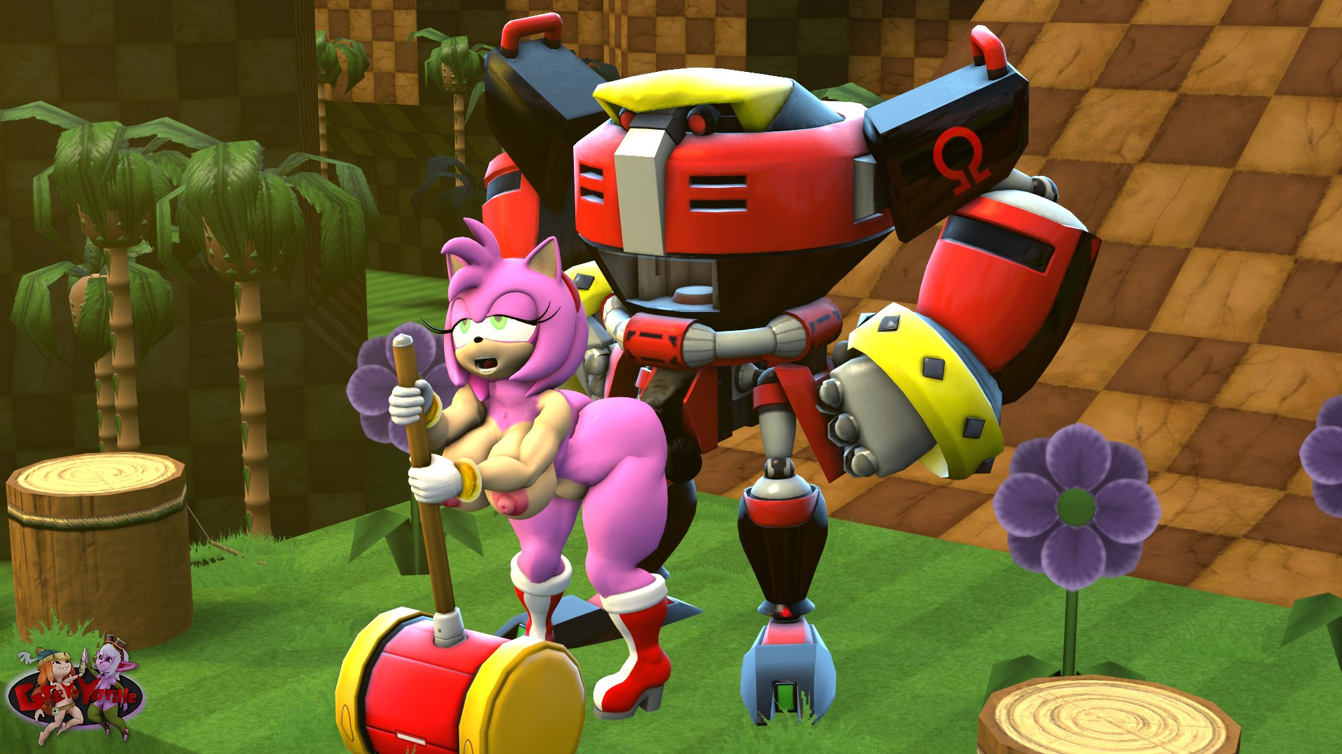 Amy Rose (Sega) Rule 34 Image
