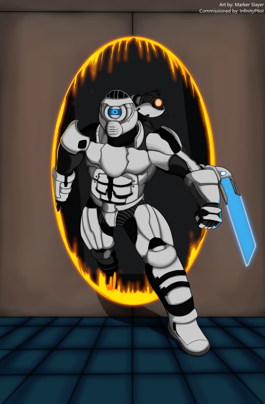 Doomguy (Aperture Science) Rule 34 Image