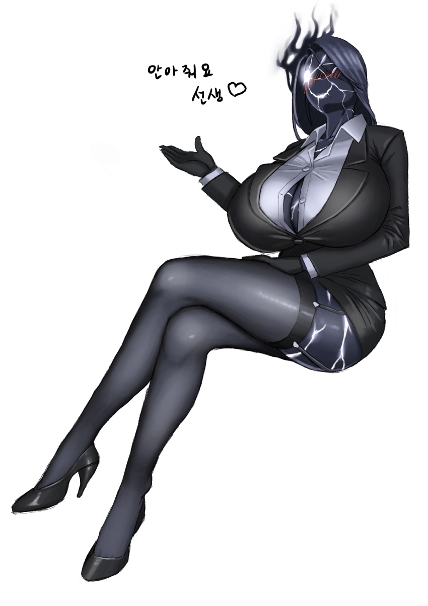 Black Suit (Blue Archive) Rule 34 Image