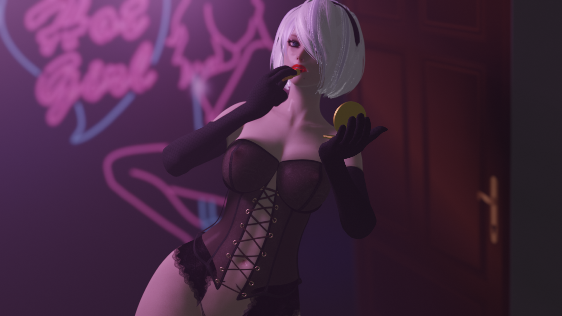 Yorha 2b (Nier: Automata) Rule 34 Image