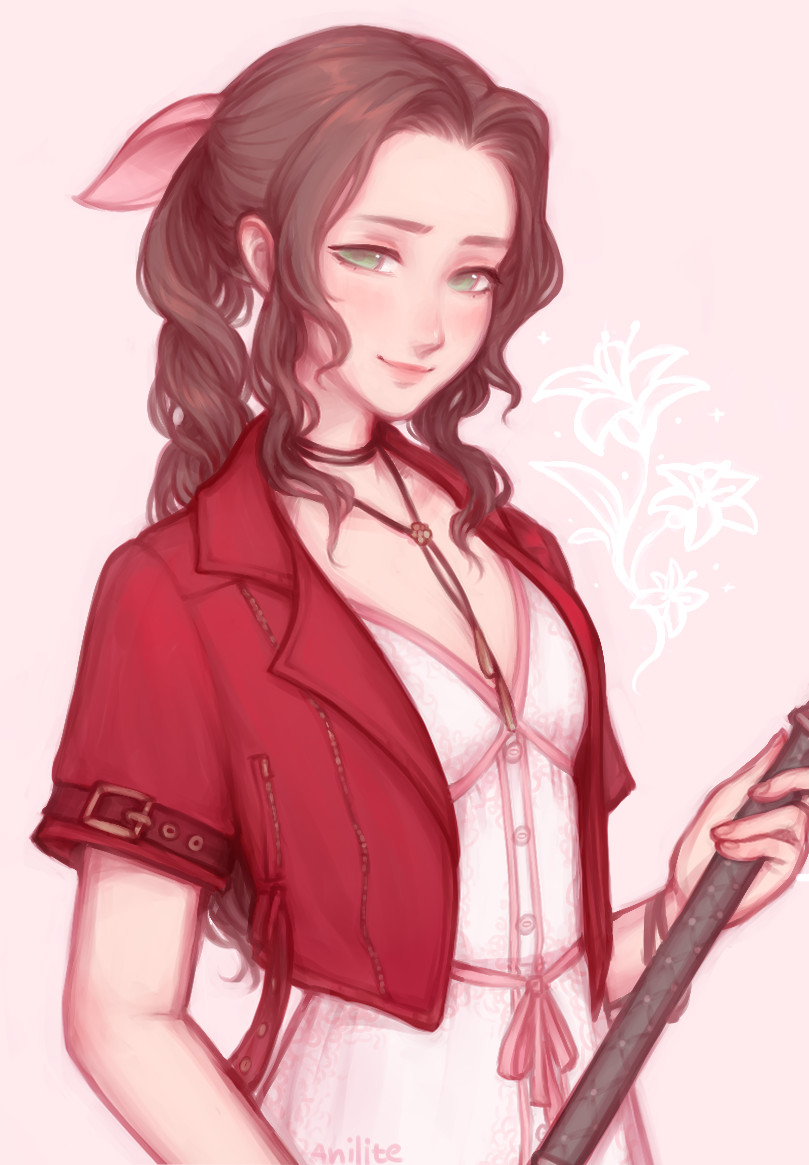 Aerith Gainsborough (Final Fantasy) Rule 34 Image
