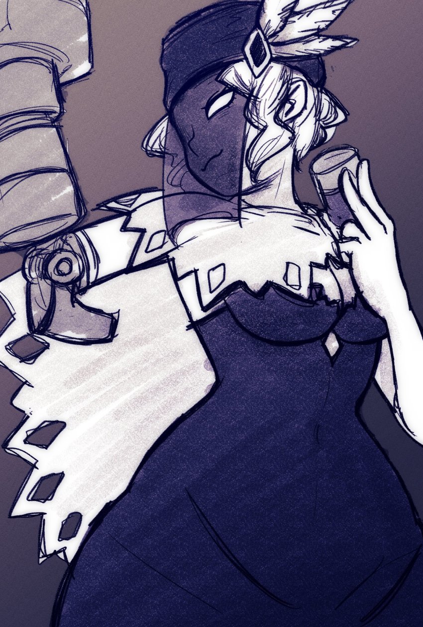 Black Dahlia (Skullgirls) Rule 34 Image