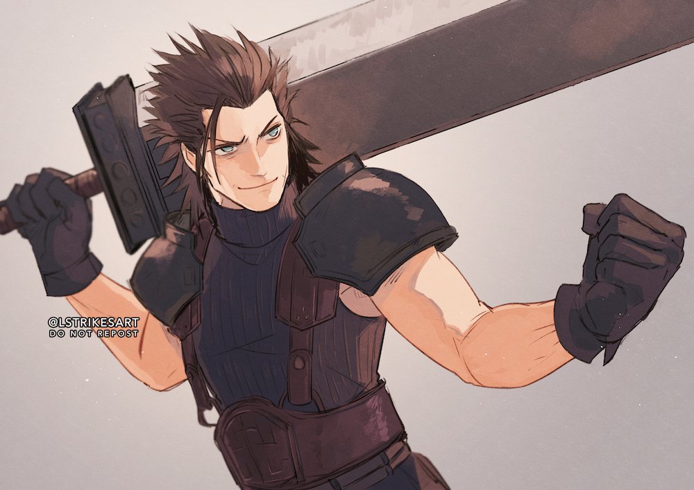 Zack Fair (Final Fantasy) Rule 34 Image