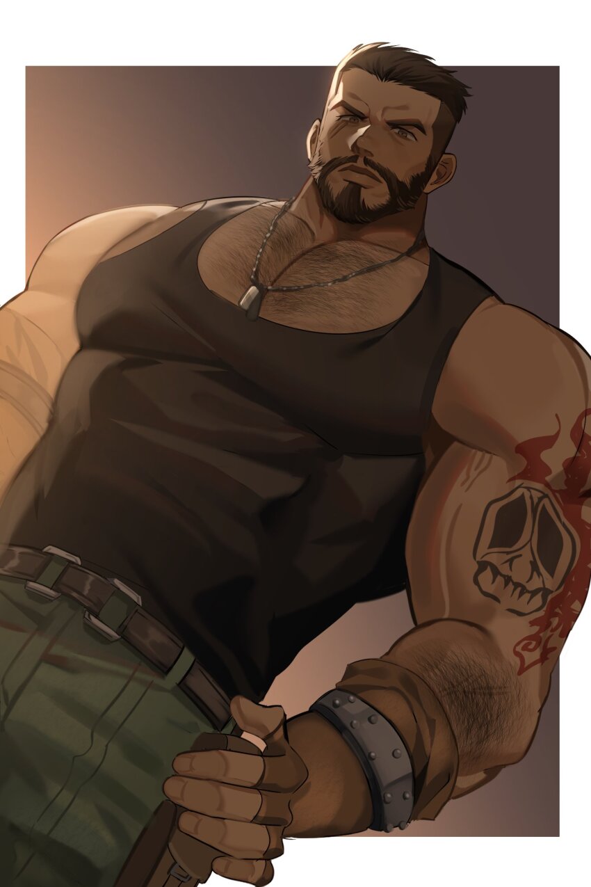 Barret Wallace (Final Fantasy) Rule 34 Image