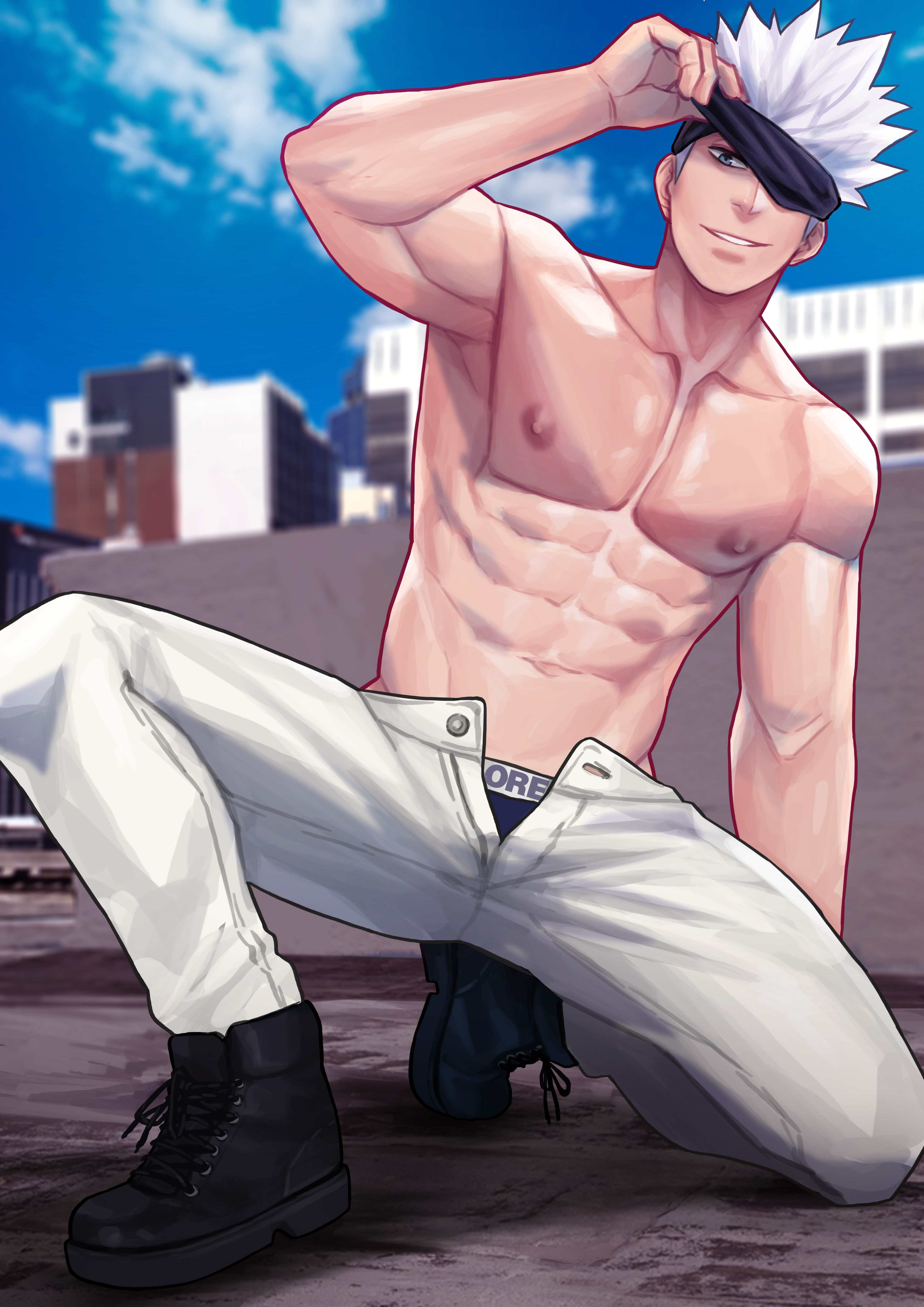 Satoru Gojo (Jujutsu Kaisen) Rule 34 Image