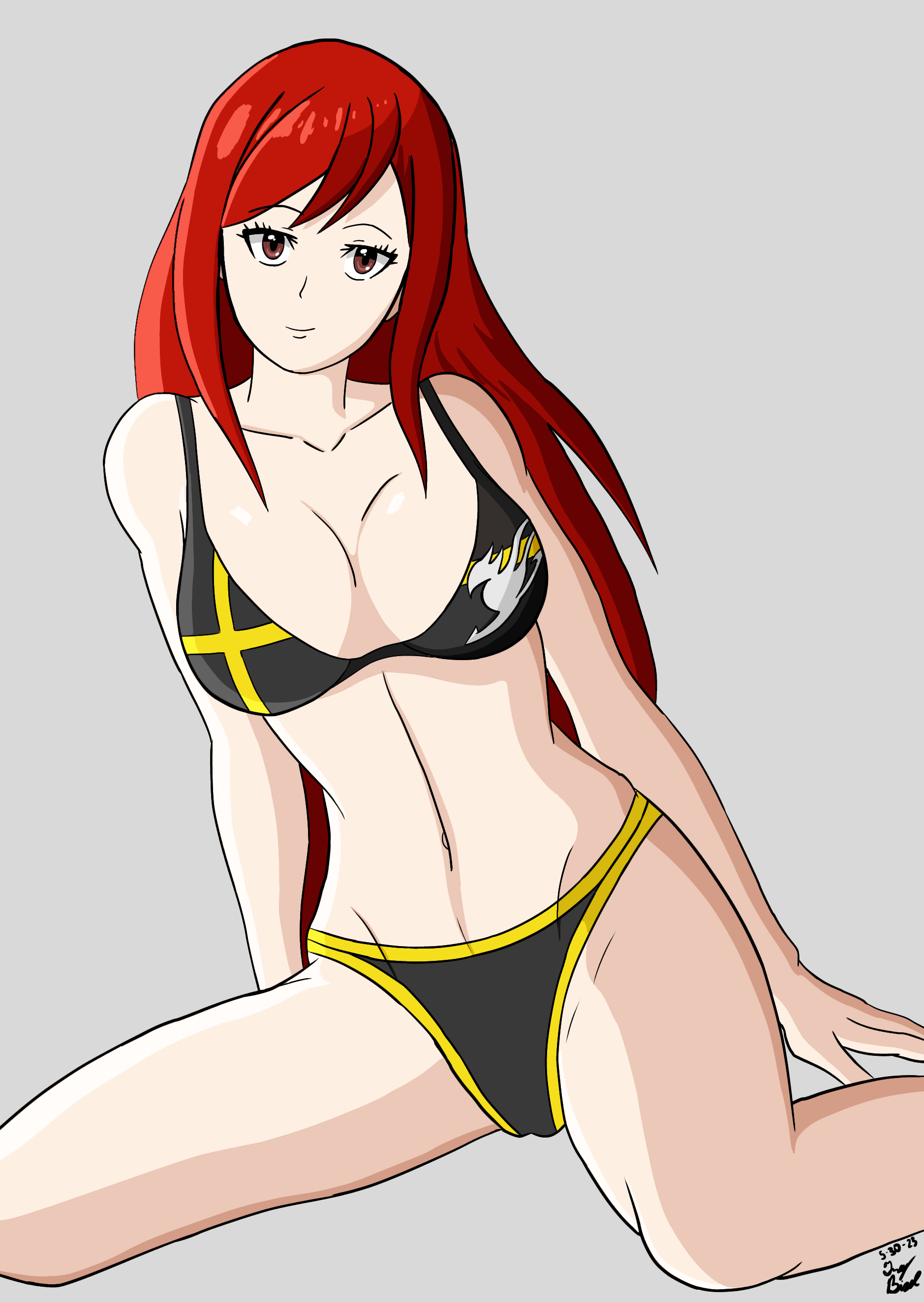 Erza Scarlet (Fairy Tail) Rule 34 Image