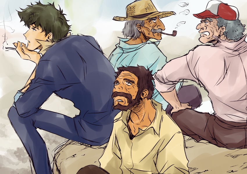Spike Spiegel (Cowboy Bebop) Rule 34 Image