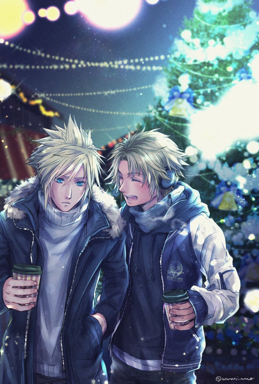 Cloud Strife (Christmas) Rule 34 Image