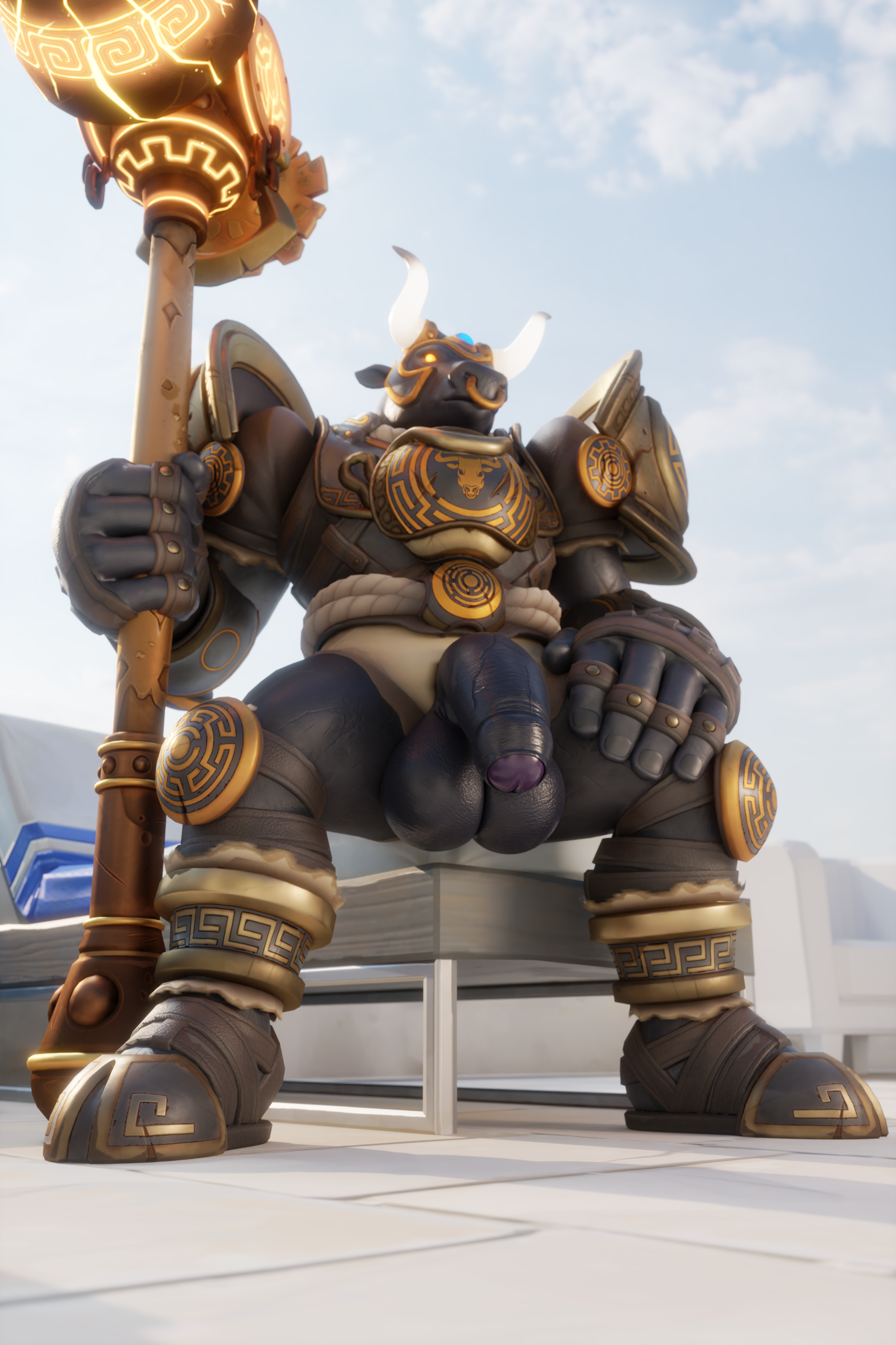 Minotaur Reinhardt (Blizzard Entertainment) Rule 34 Image