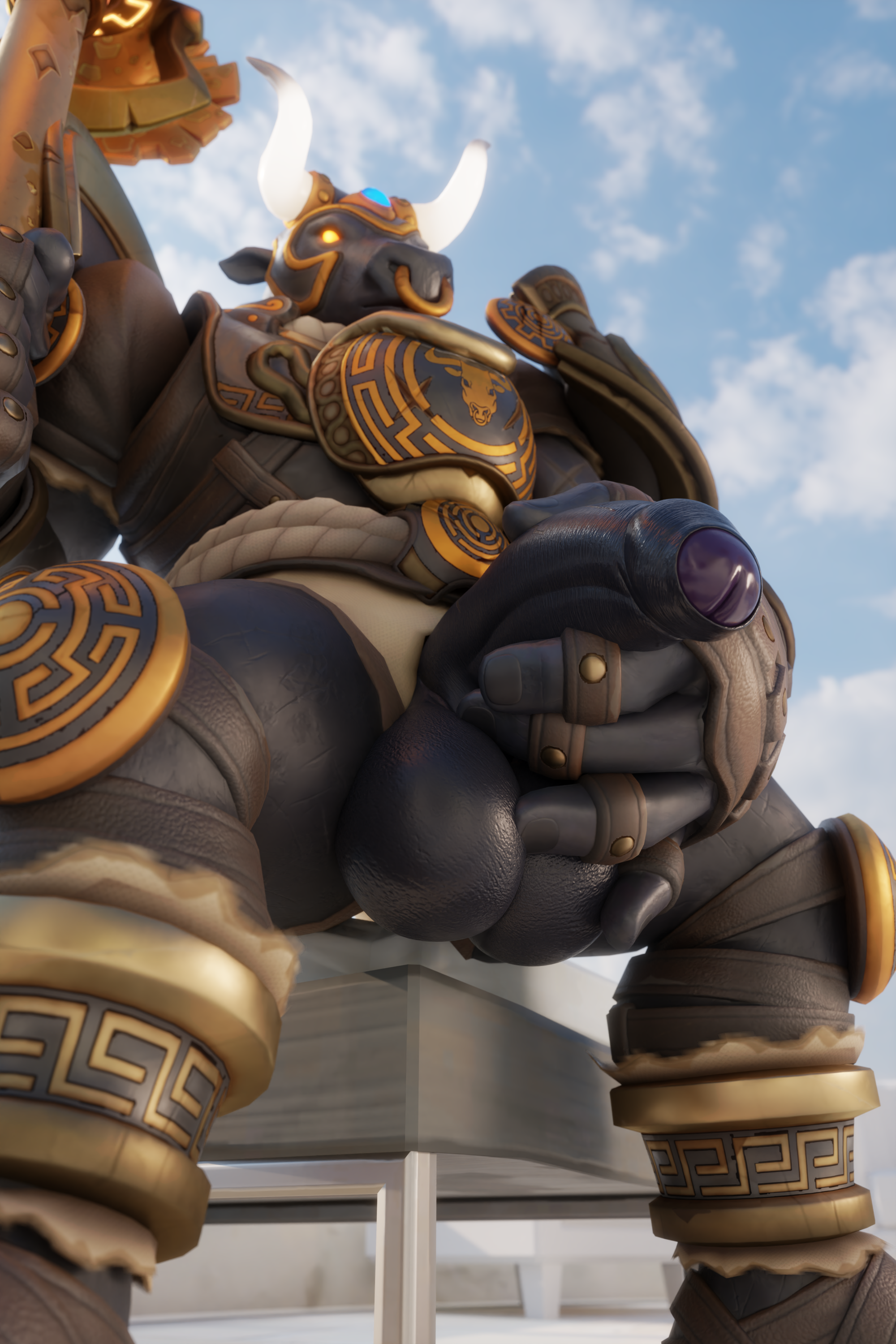 Minotaur Reinhardt (Blizzard Entertainment) Rule 34 Image