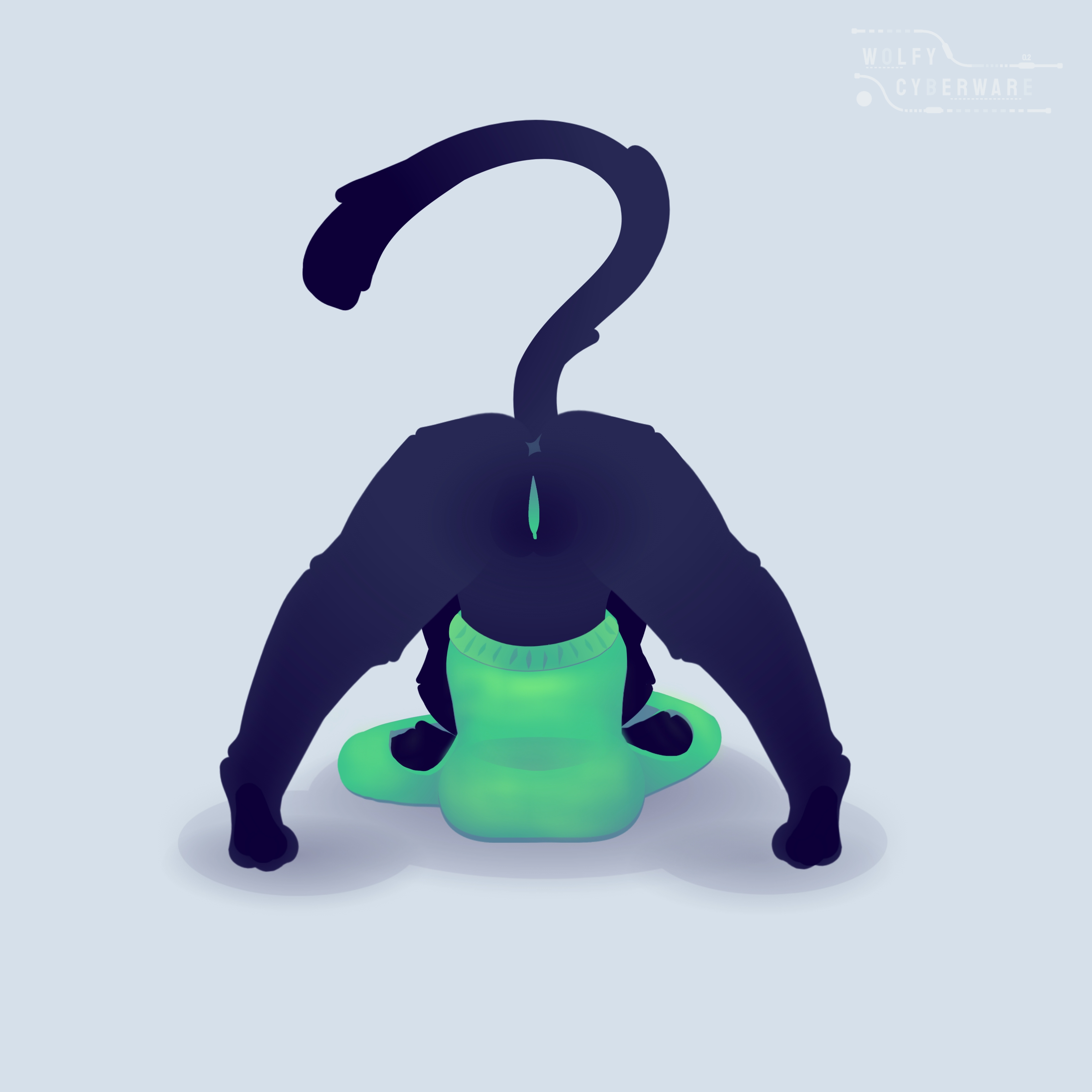 Emerald (Wolfy Cyberware) Rule 34 Image