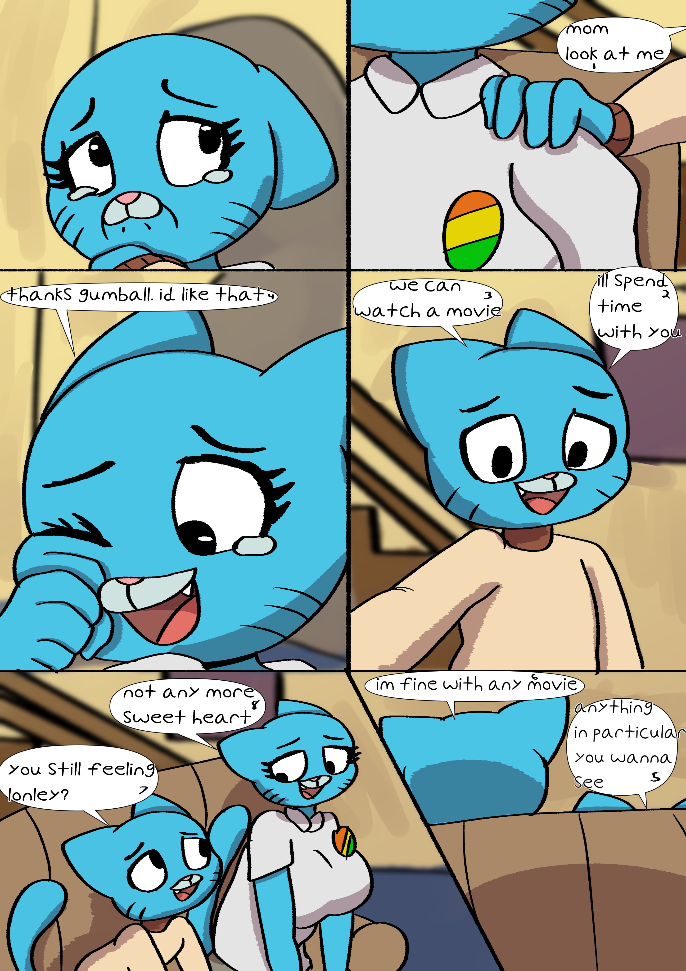 Gumball Watterson (Cartoon Network) Rule 34 Image