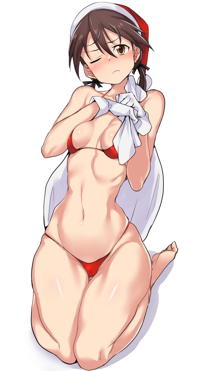 Gertrud Barkhorn (Christmas) Rule 34 Image