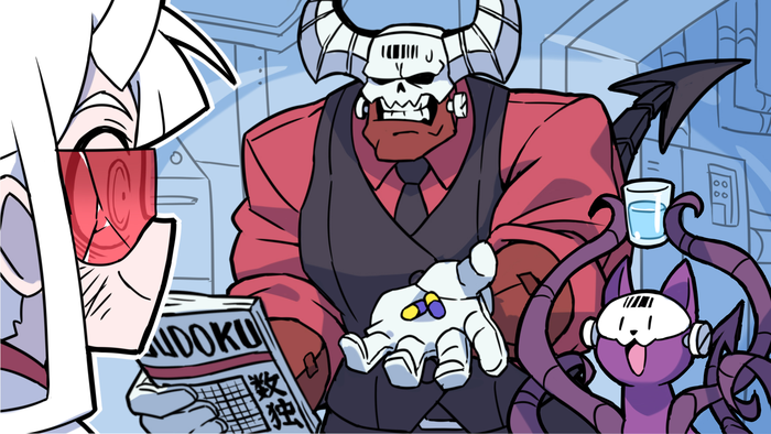 Loremaster (Helltaker) Rule 34 Image