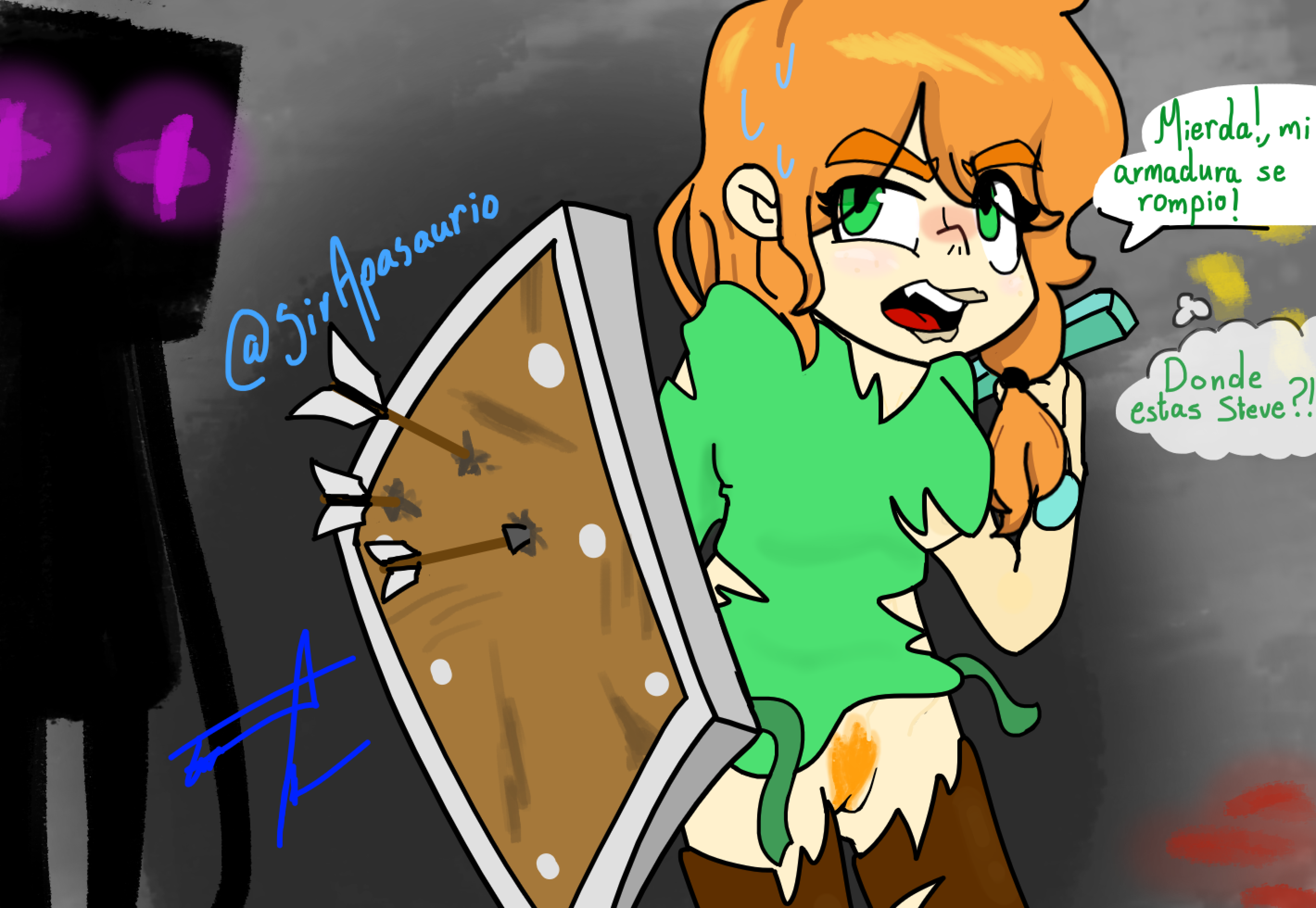 Alex (Minecraft) Rule 34 Image