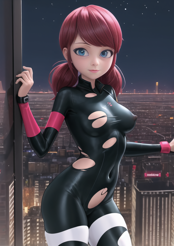 Marinette Cheng (Miraculous Ladybug) Rule 34 Image
