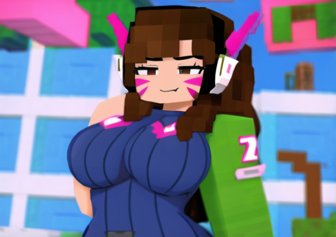 D.Va (Minecraft) Rule 34 Image