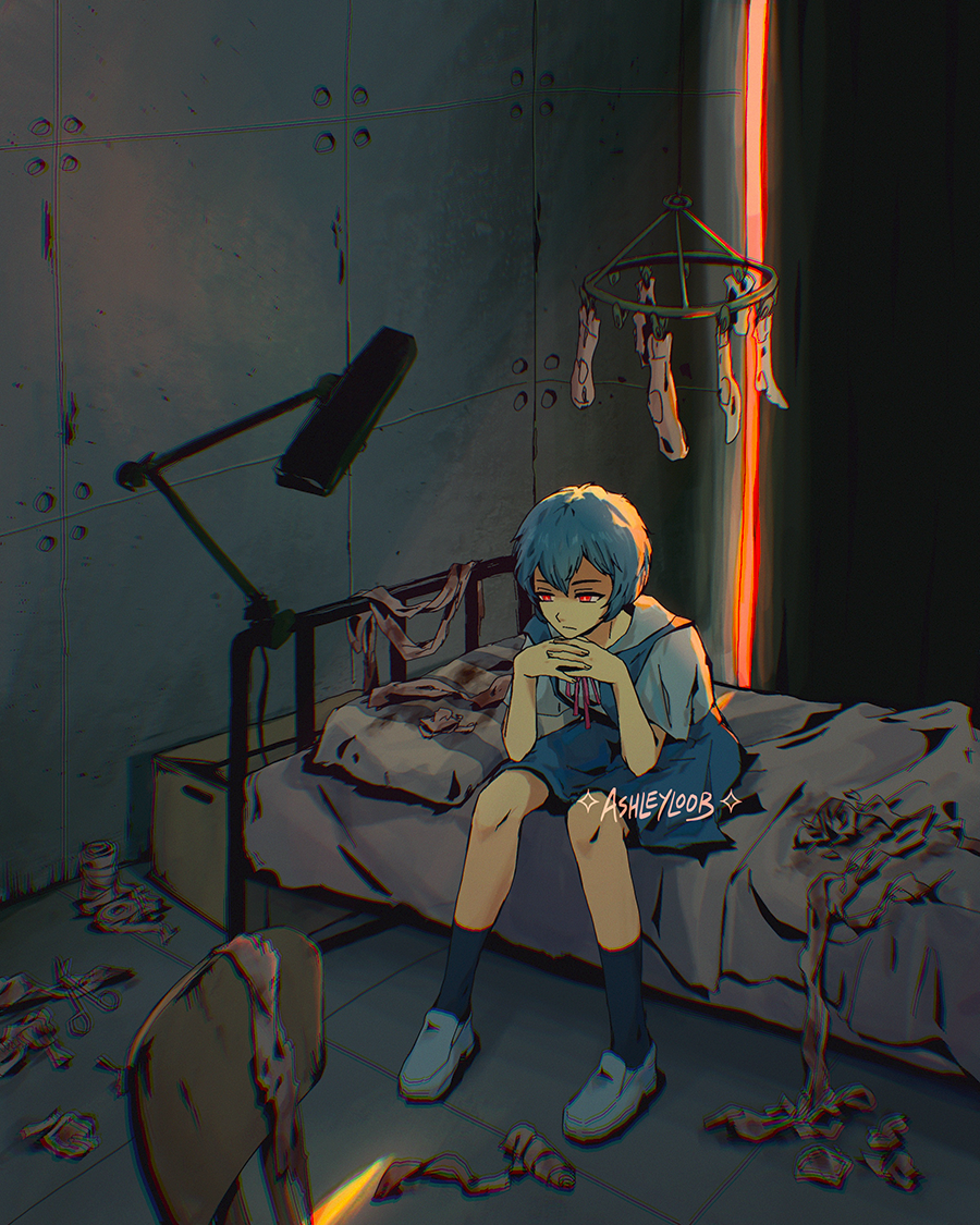 Ayanami Rei (Neon Genesis Evangelion) Rule 34 Image