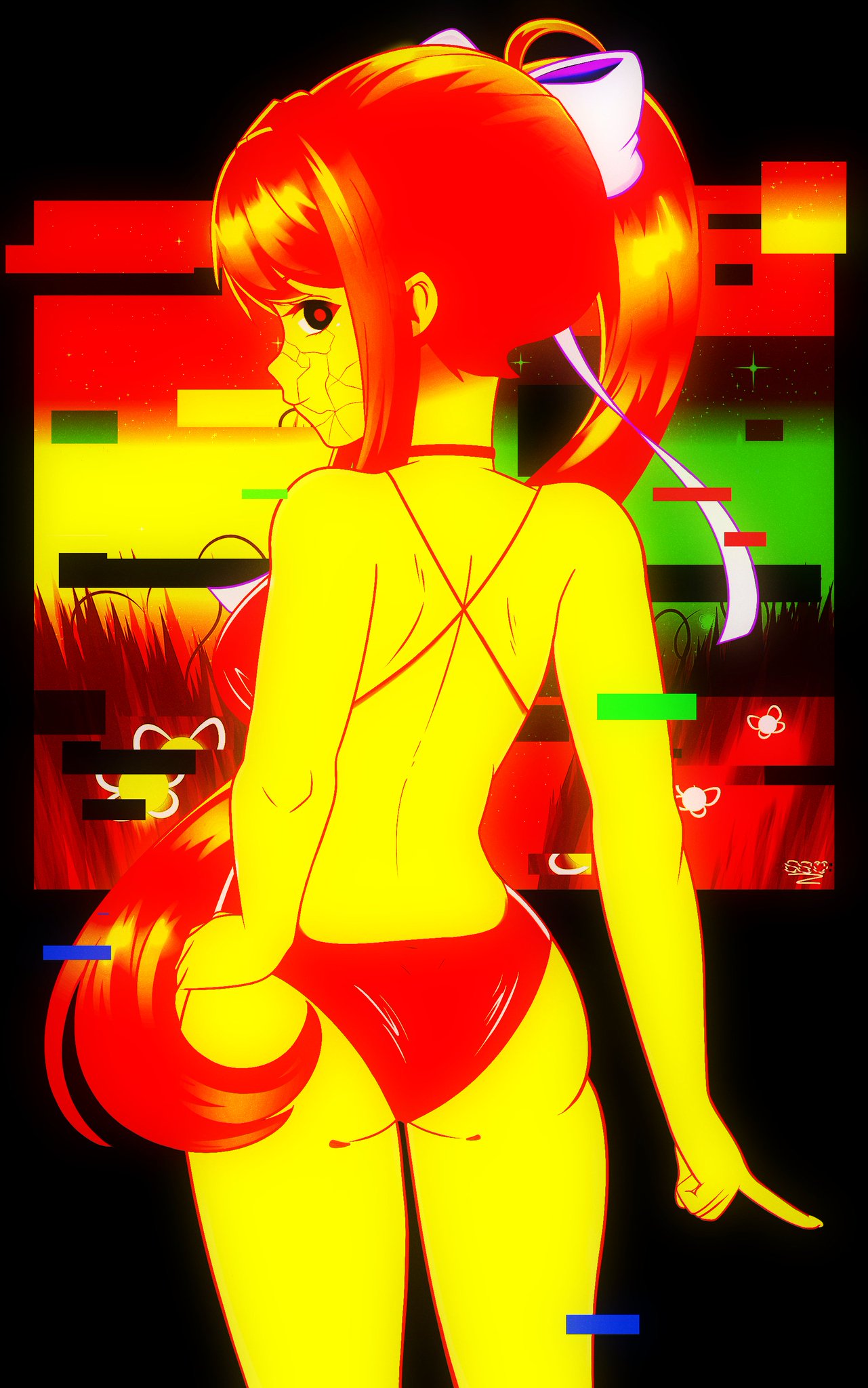 Monika (Doki Doki Literature Club) Rule 34 Image