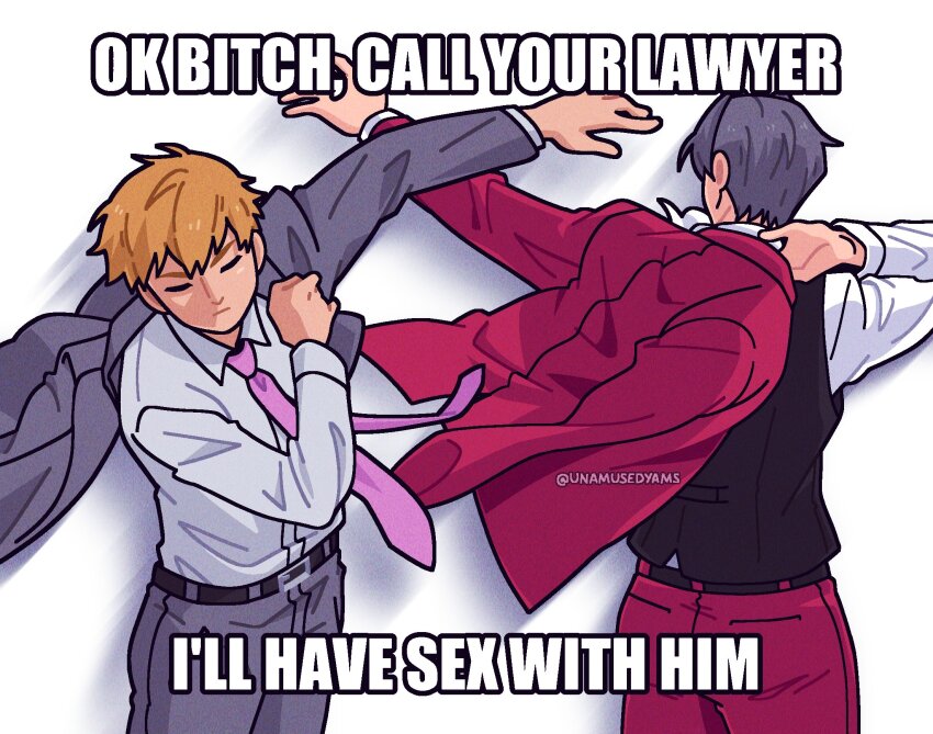 Miles Edgeworth (Ace Attorney) Rule 34 Image