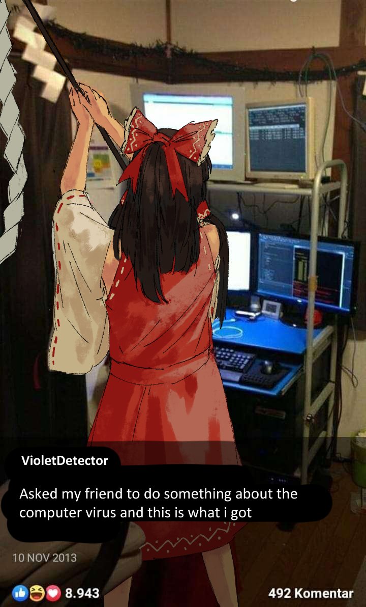 Hakurei Reimu (Touhou) Rule 34 Image